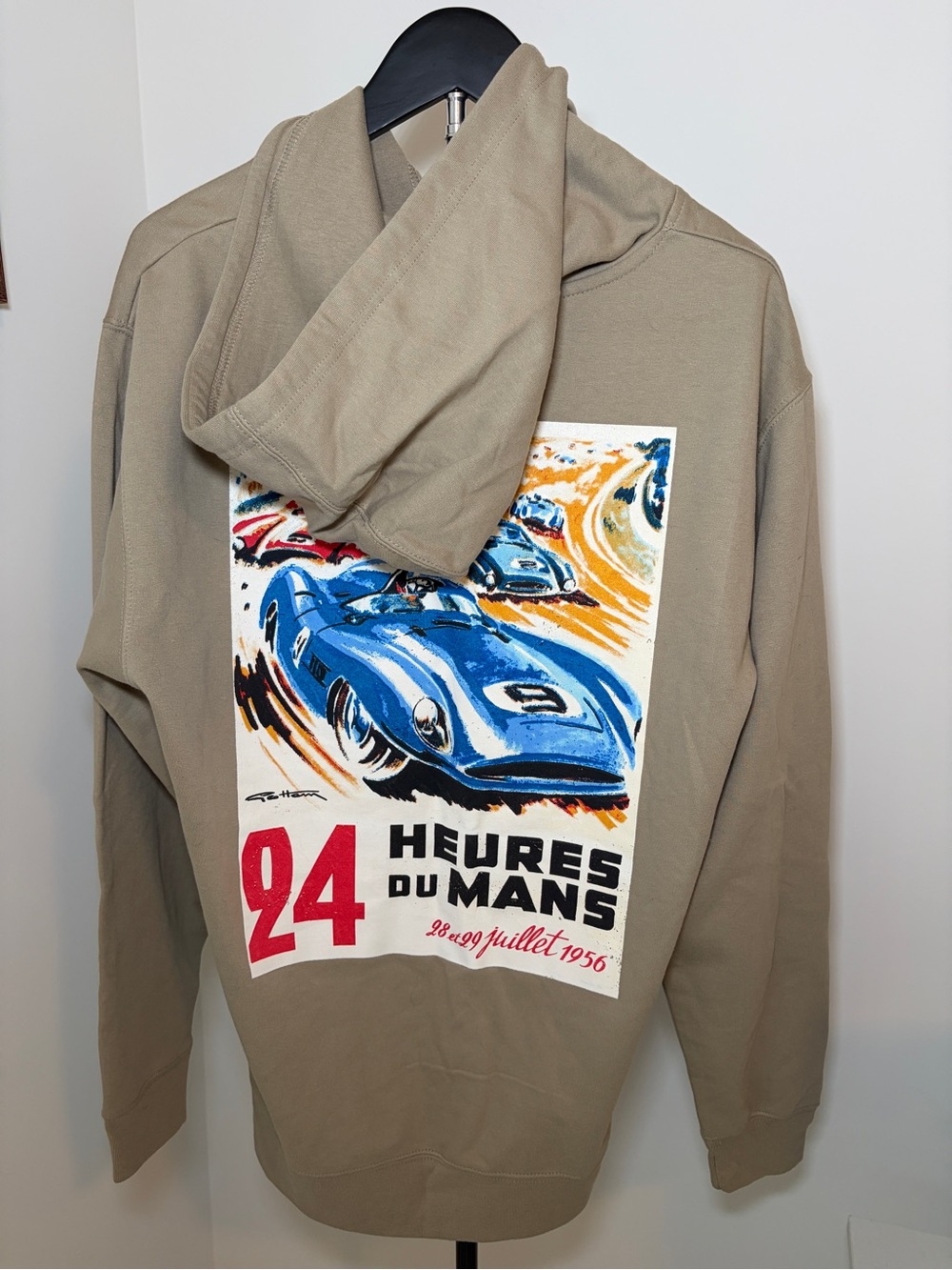 Men's Graphic Hoodie - Taupe